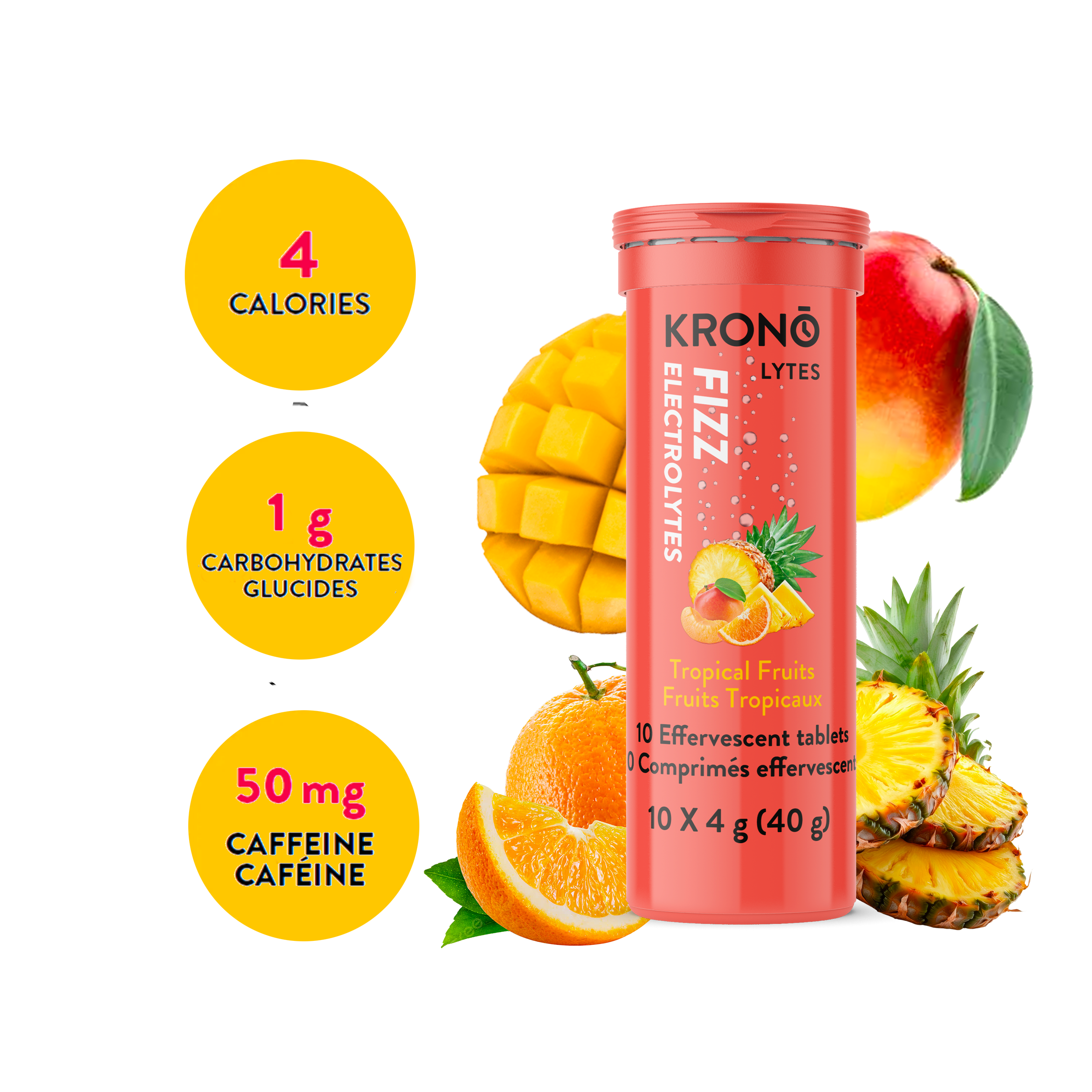 Comprimés effervescents Fruits Tropicaux