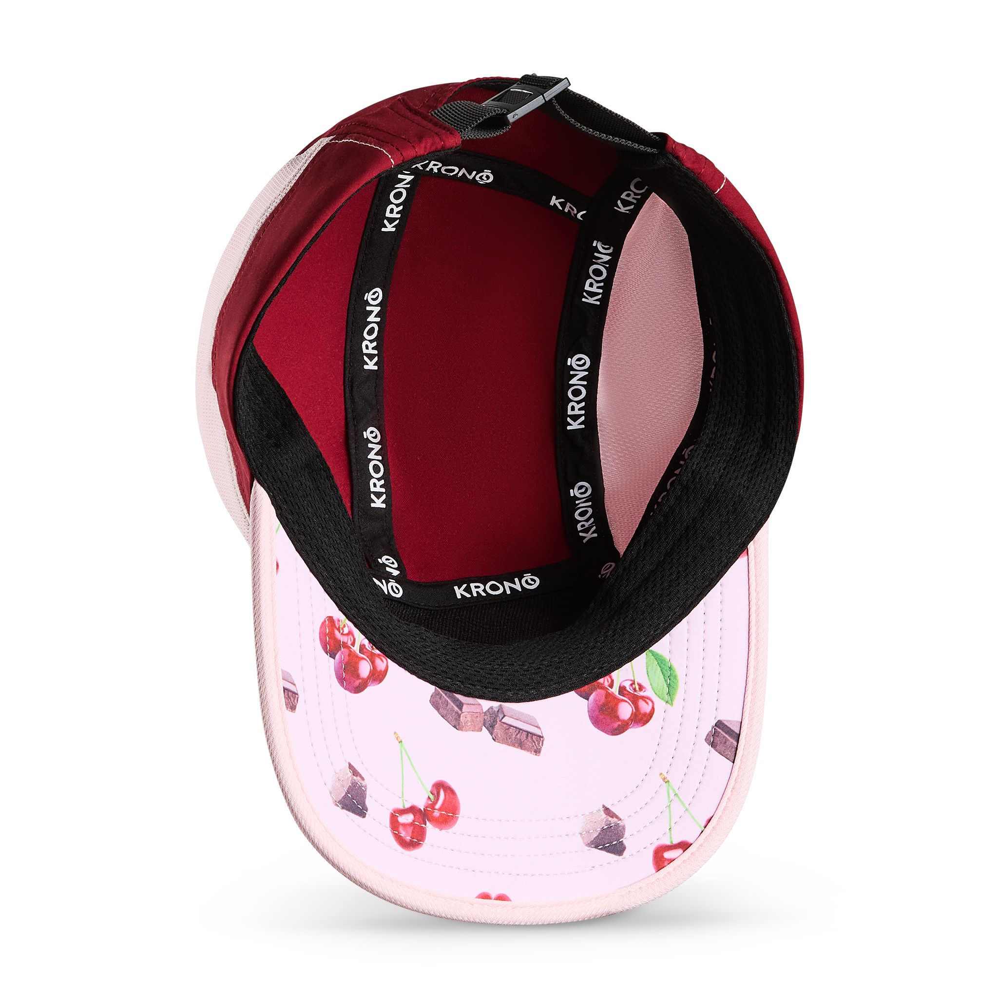 Krono Nutrition cherry chocolate cap, view from below