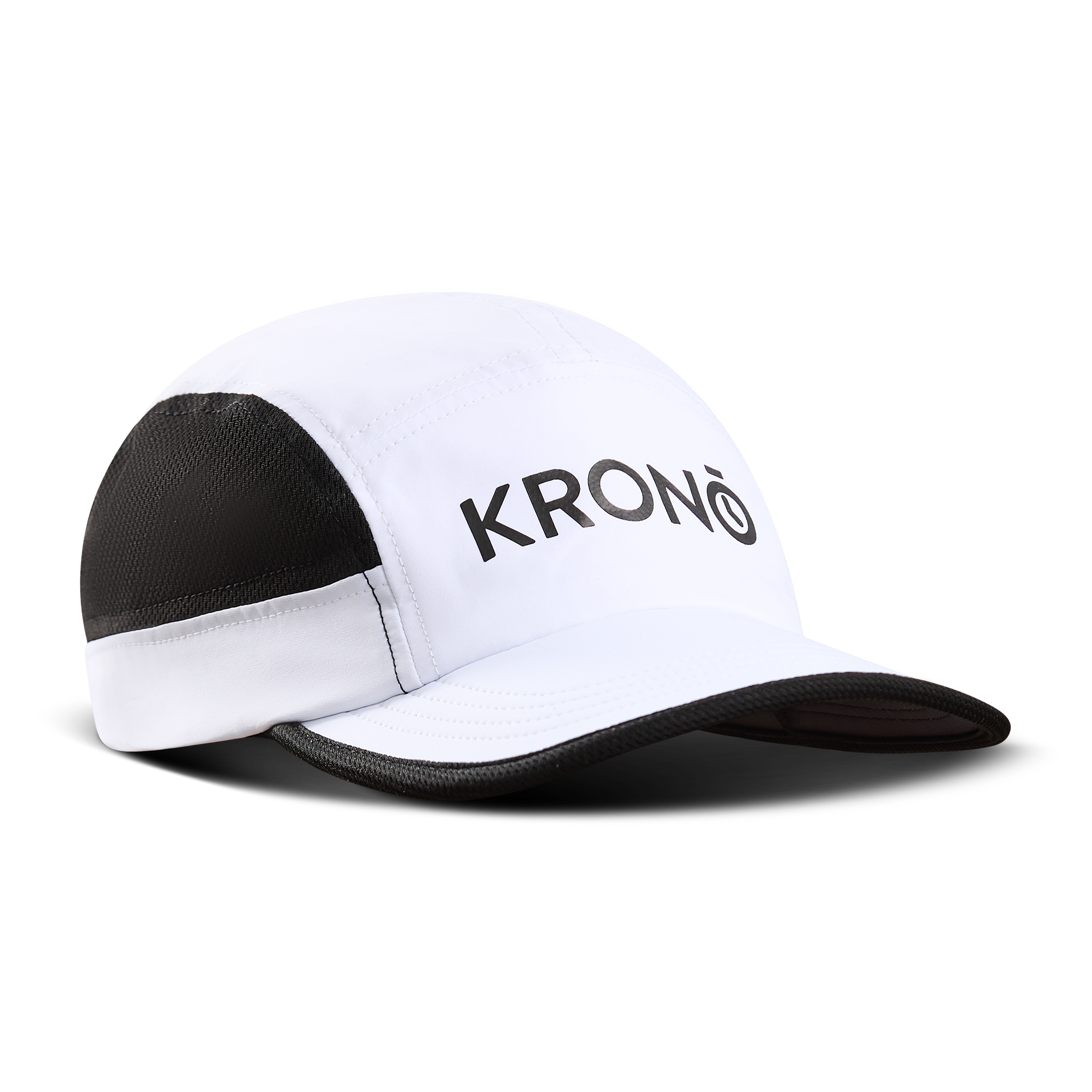 Krono Nutrition white and black cap, front view