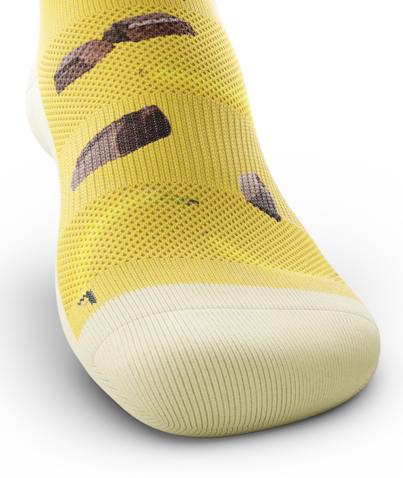 Krono Nutrition socks OUTWAY, banana and dark chocolate, front view