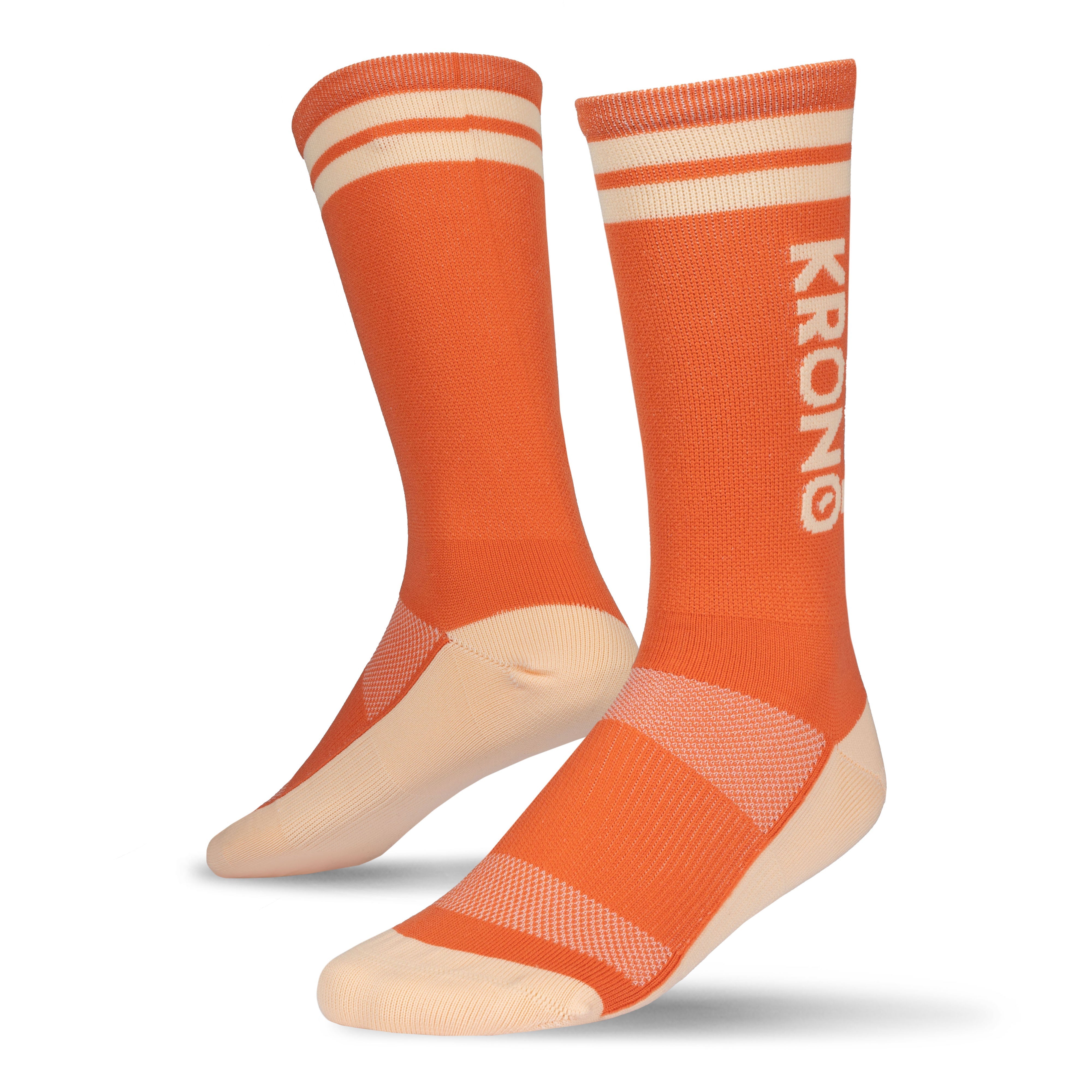 Pair of Krono Nutrition socks vintage OUTWAY, apricot