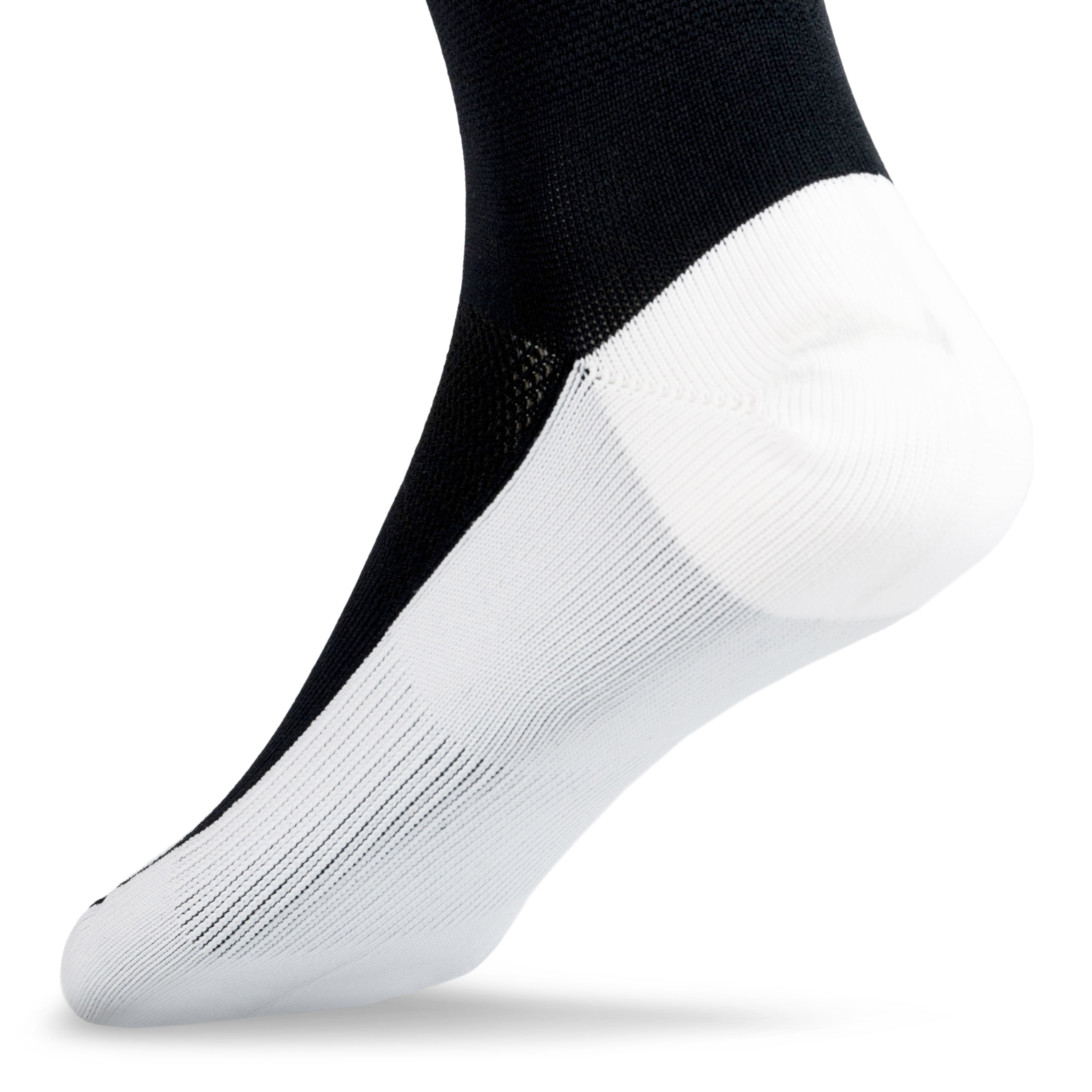 Krono Nutrition socks vintage OUTWAY, black and white, back view