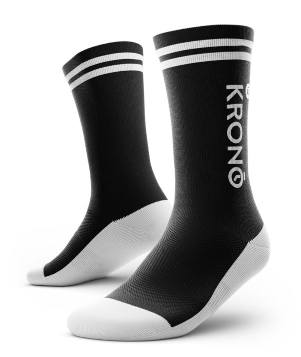 Pair of Krono Nutrition socks vintage OUTWAY, black and white