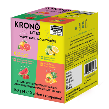 Pack Variété – Comprimés effervescents (2 saveurs) – Boîte de 4