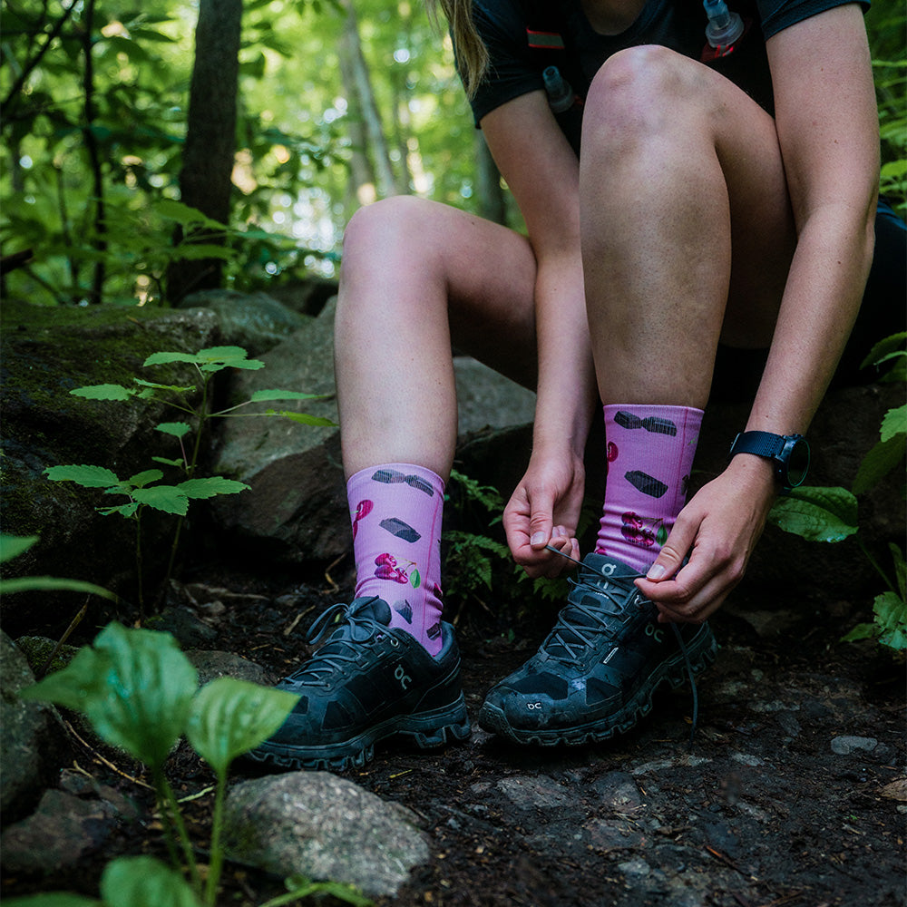 Chaussettes blanches et noires vintage OUTWAY