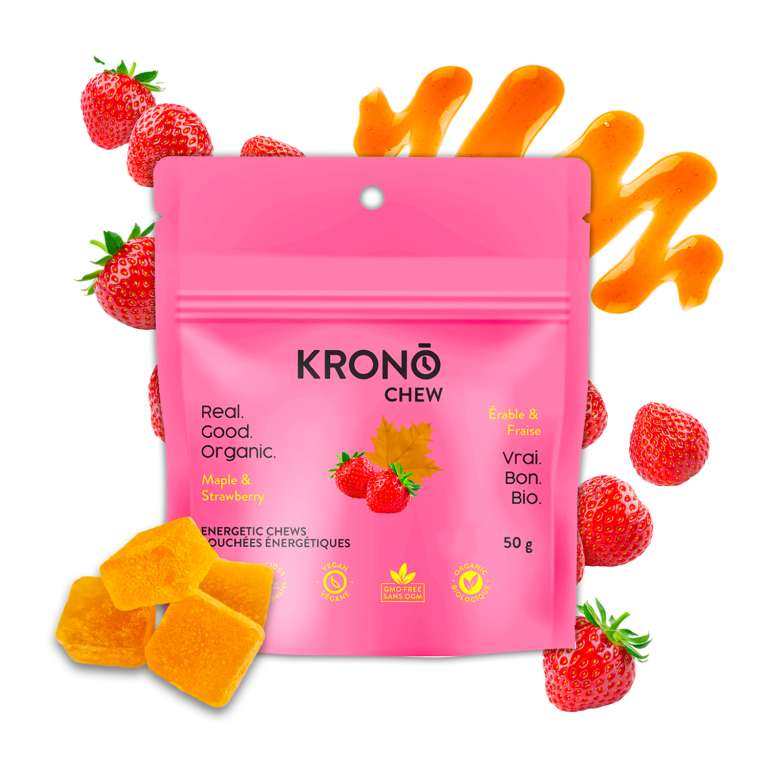 Strawberry & Maple Chews - Box of 12