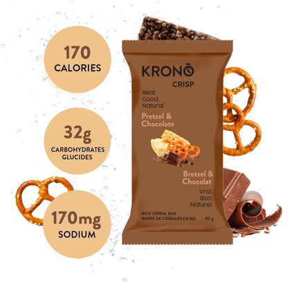 Crisp énergétique bretzel & chocolat – boîte de 12
