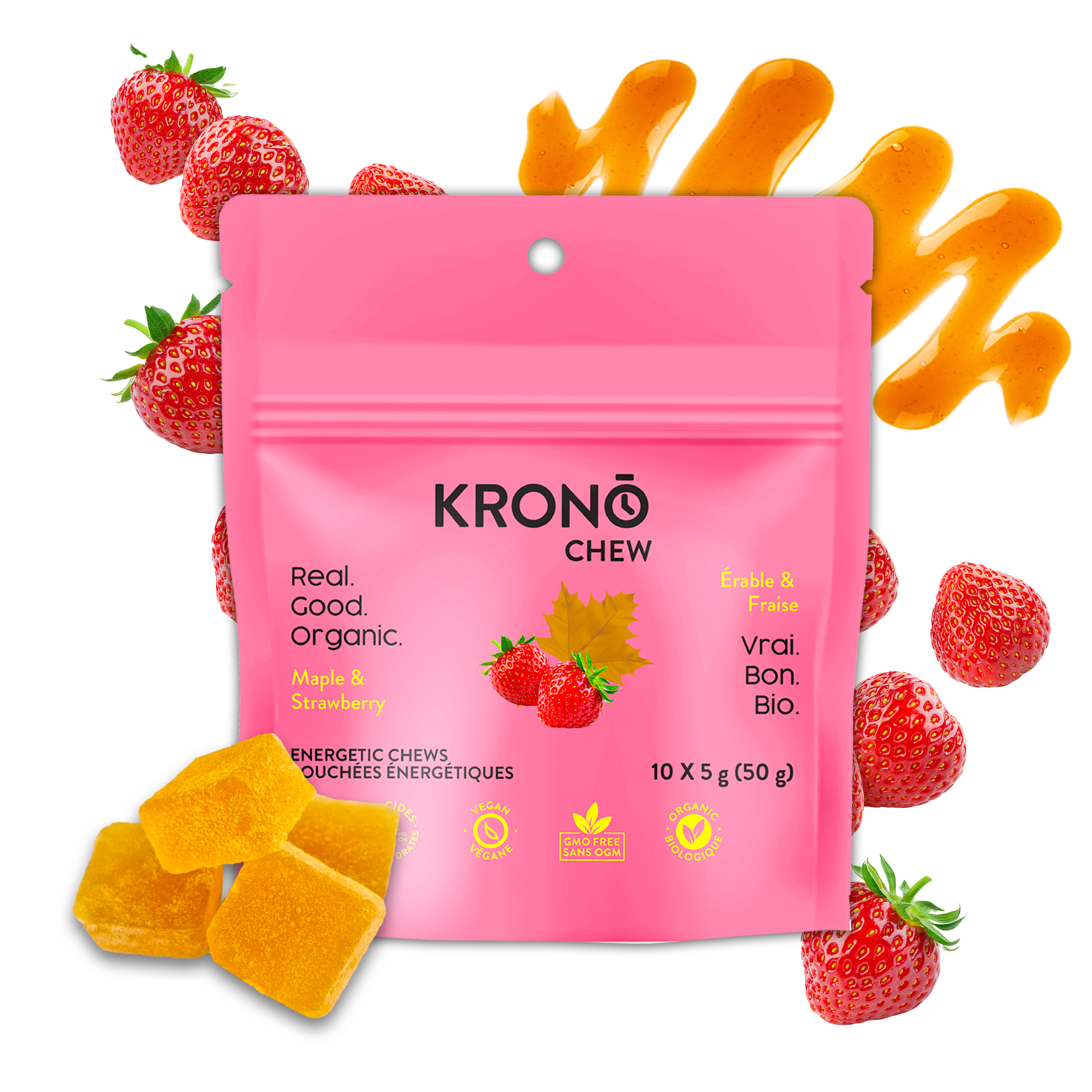Strawberry & Maple Chews - Box of 12