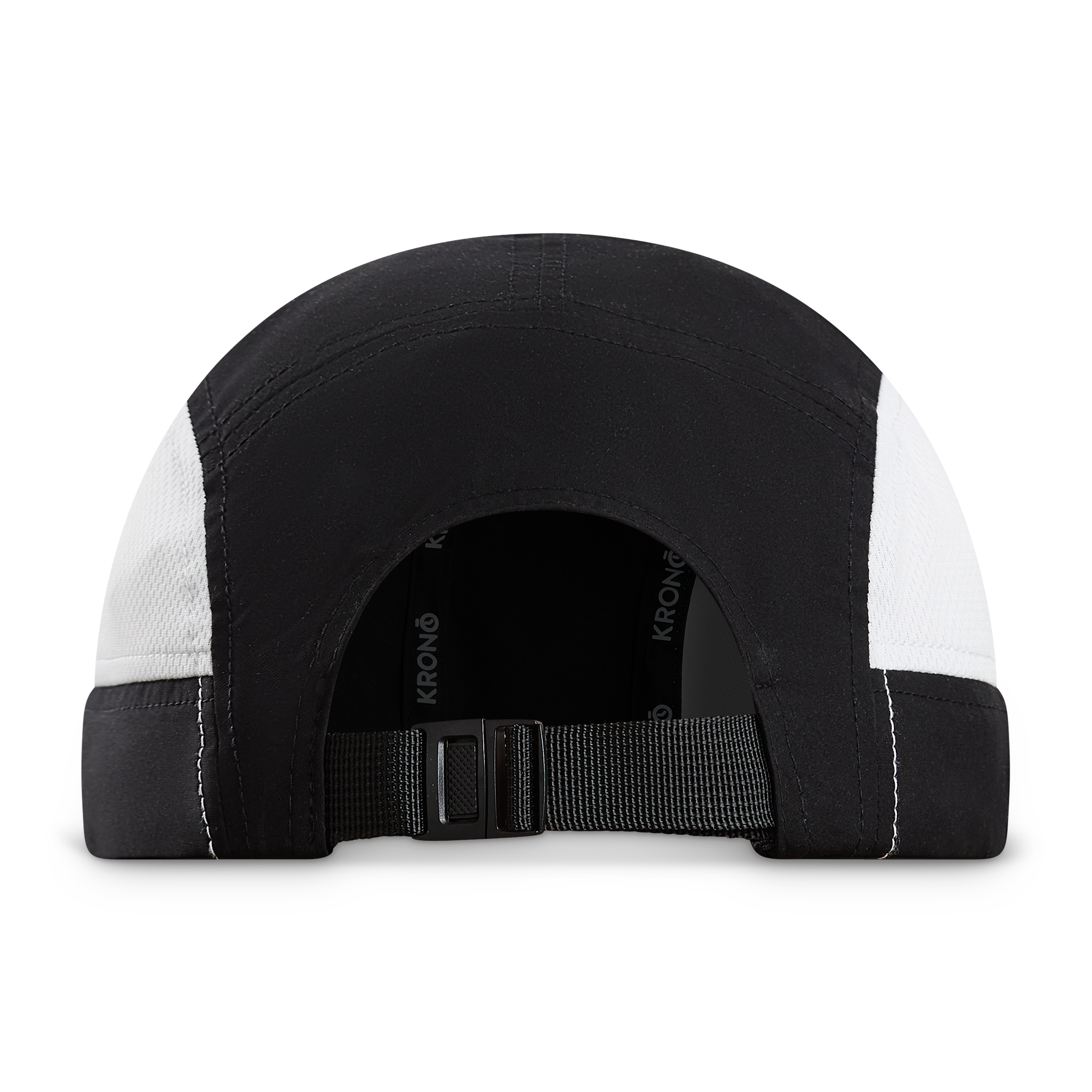 Krono Nutrition black and white cap, back view