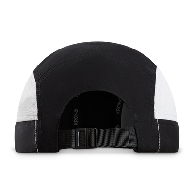 Krono Nutrition black and white cap, back view