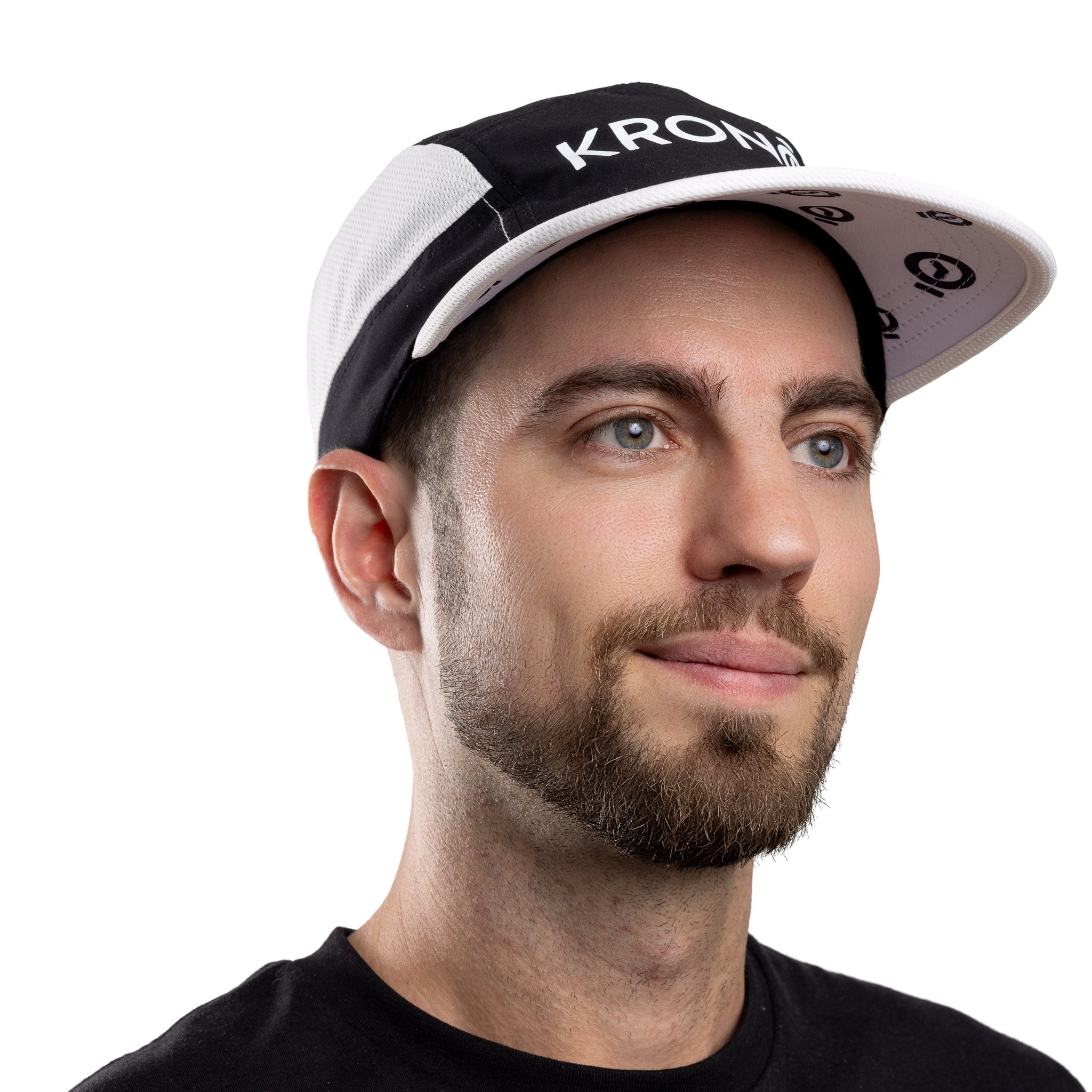 Man wearing Krono Nutrition black and white cap