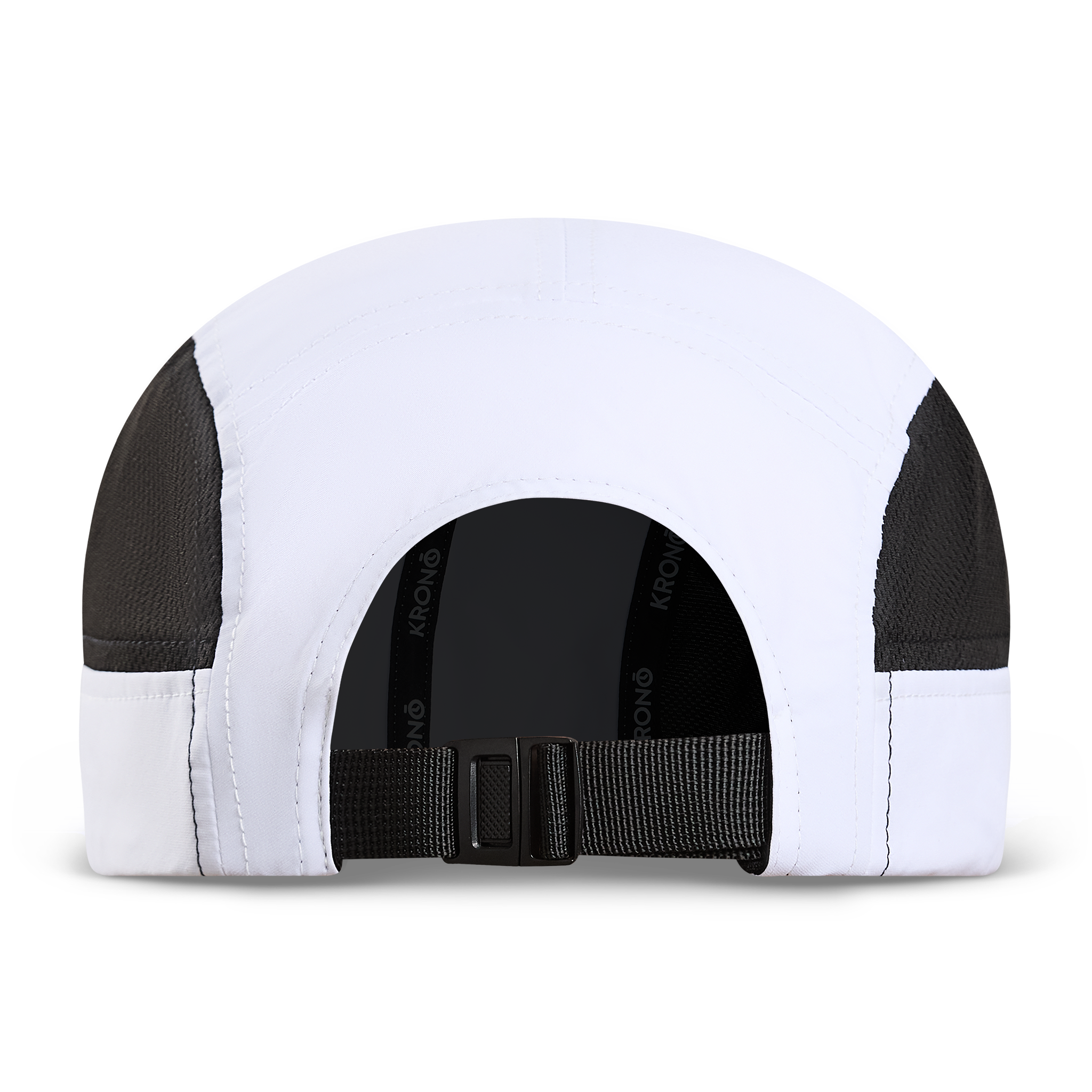 Krono Nutrition white and black cap, back view