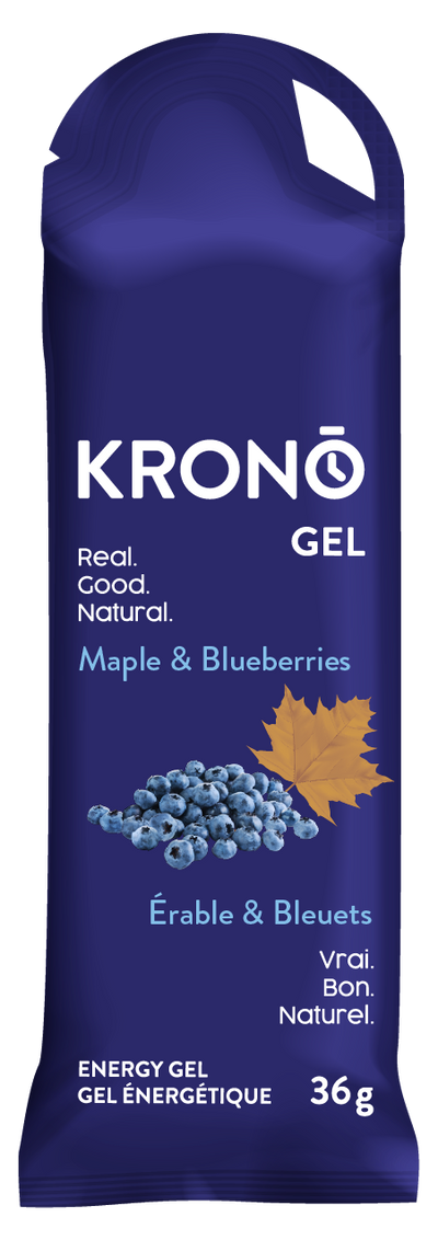 Plain Krono Nutrition maple and blueberries energy gel