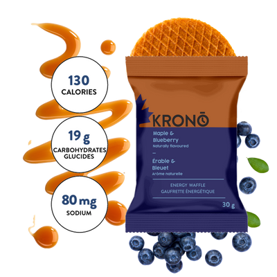 Energy Waffles Maple & Blueberry - Box of 12