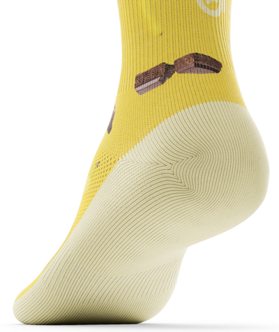 Krono Nutrition socks OUTWAY, banana and dark chocolate, back view