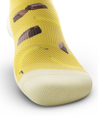 Krono Nutrition socks OUTWAY, banana and dark chocolate, front view