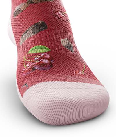 Krono Nutrition socks OUTWAY, dark cherry and chocolate, front view