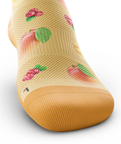 Krono Nutrition socks OUTWAY, light apricot and cranberry, front view