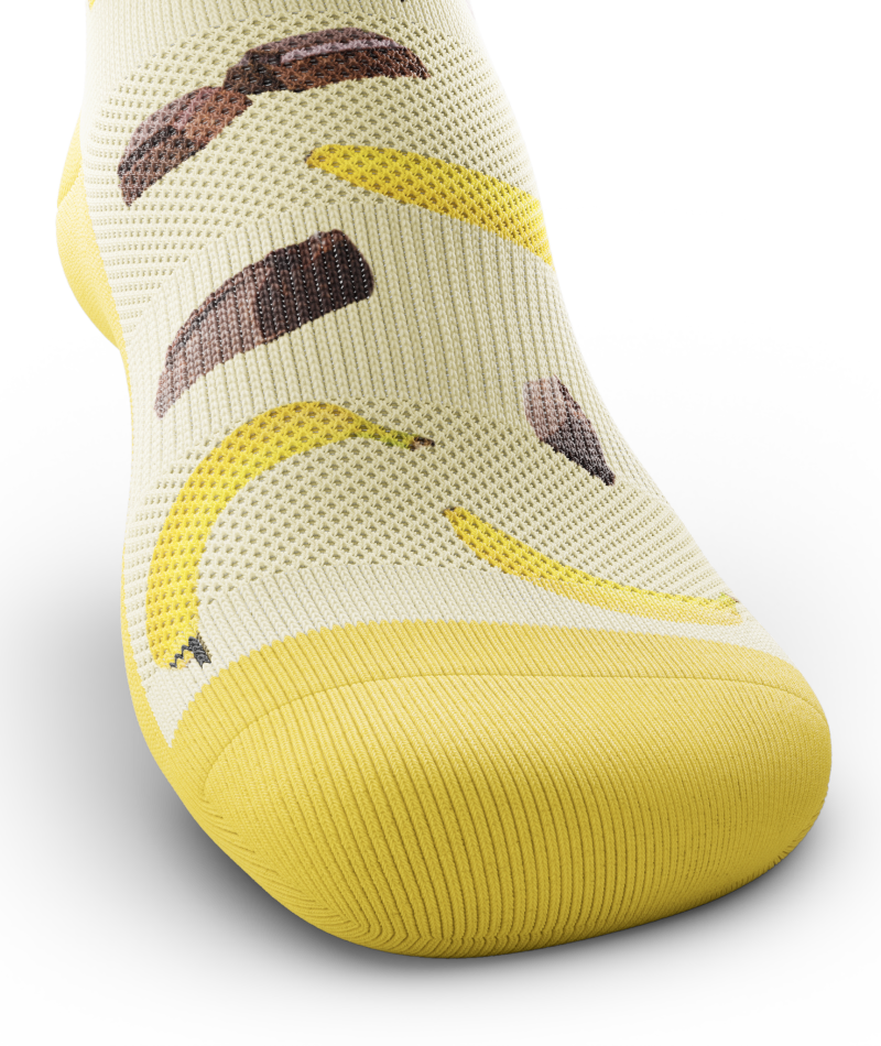 Krono Nutrition socks OUTWAY, light banana and chocolate, front view