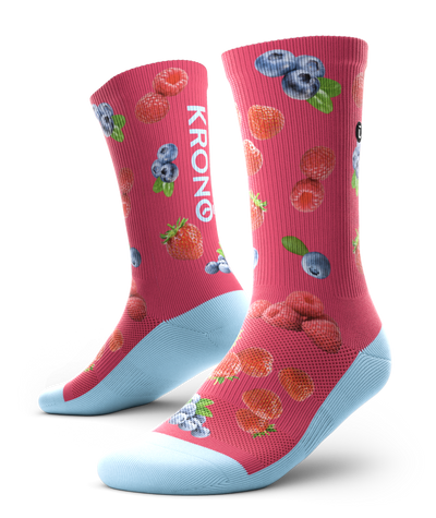 Pair of Krono Nutrition wild berries socks OUTWAY