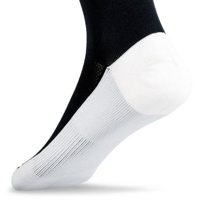 Krono Nutrition socks vintage OUTWAY, black and white, back view