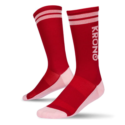 Pair of Krono Nutrition socks vintage OUTWAY, cherry