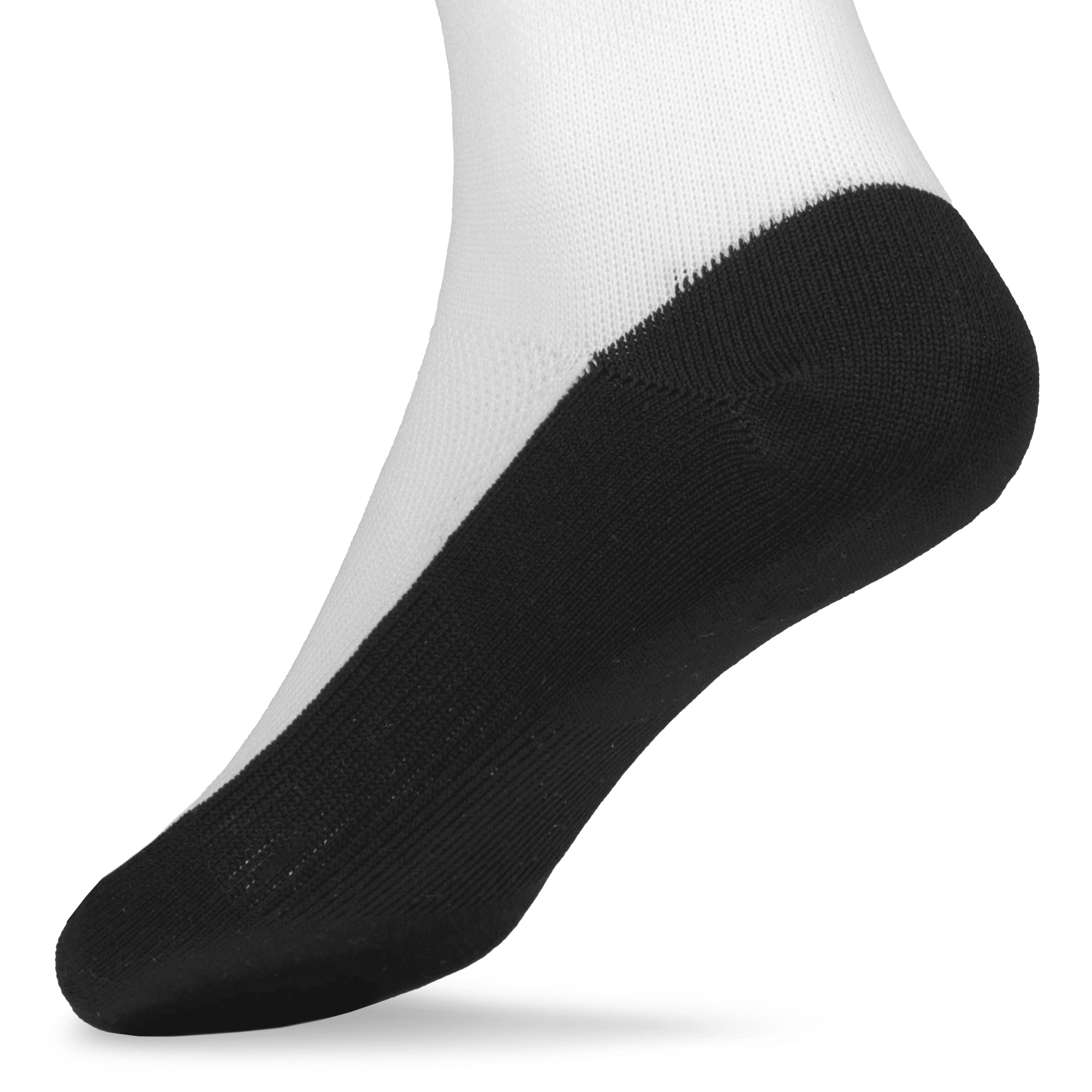 Krono Nutrition socks vintage OUTWAY, white and black, back view