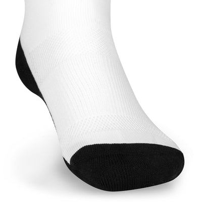 Krono Nutrition socks vintage OUTWAY, white and black, front view