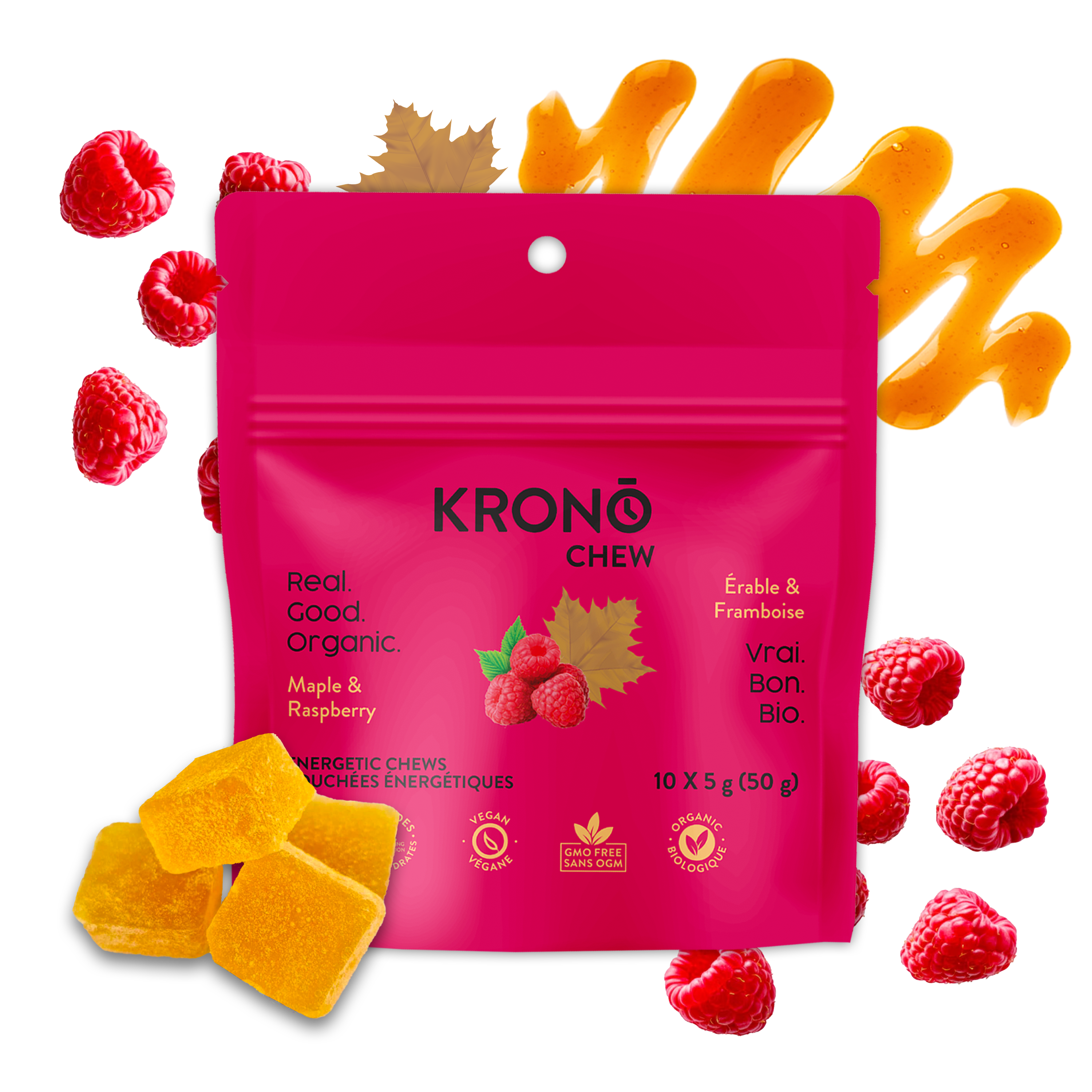 Raspberry & Maple Chews - Box of 12