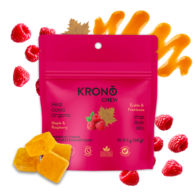 Bouchées énergétiques à la framboise et à l'érable