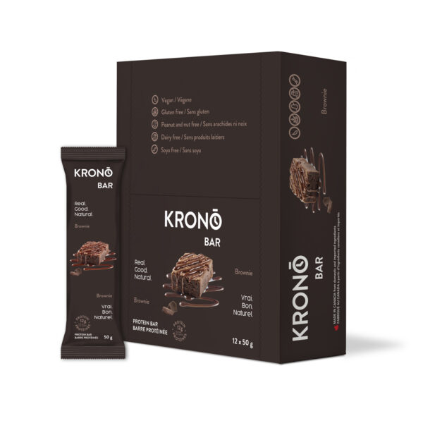 Boîte de 12 barres protéinées Brownie de Krono Bar